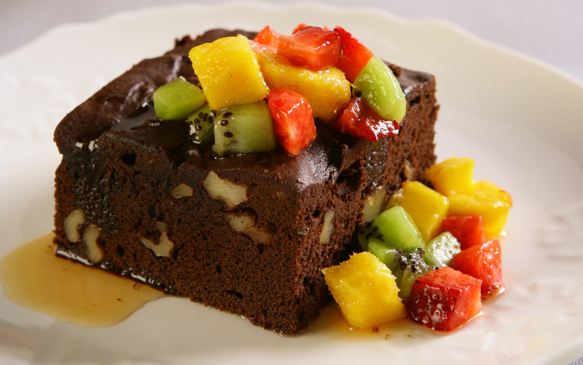 Brownie De Chocolate Em P Frutas