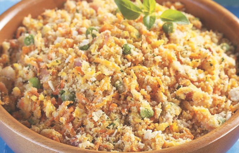 Farofa de Legumes com Bacon