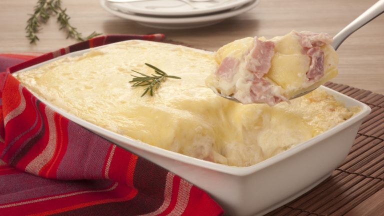 Gratinado de Batata e Presunto