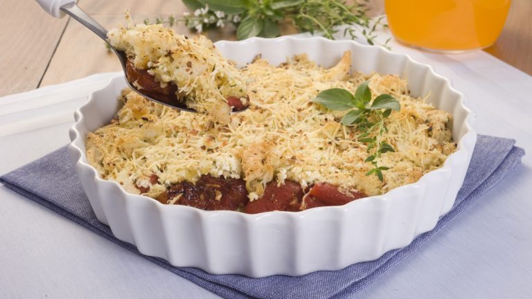 Gratinado de Tomate e Queijo