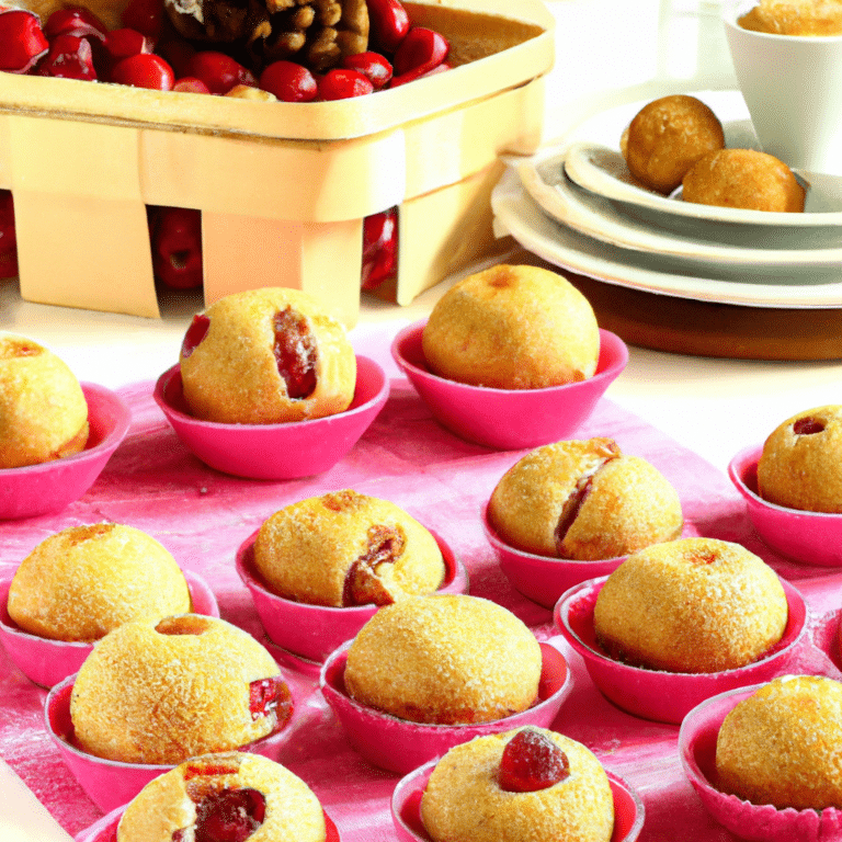 Bolinhos de Natal de Amêndoas e Cranberry