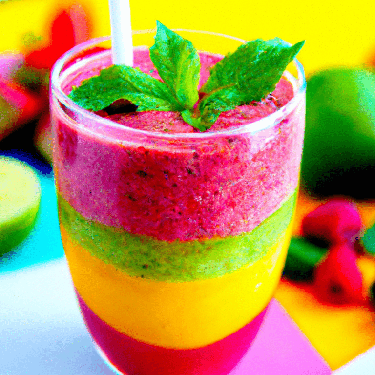 Smoothie Arco-Íris de Verão