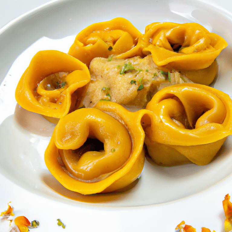 Tortellini de Abóbora Assada com Molho de Sálvia