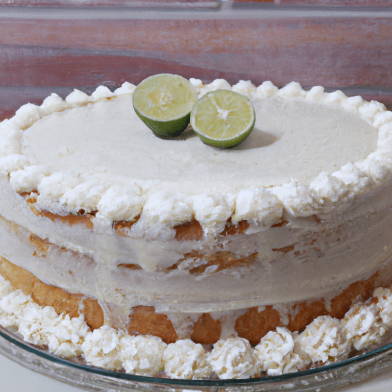 Bolo de Limão com Cobertura de Merengue