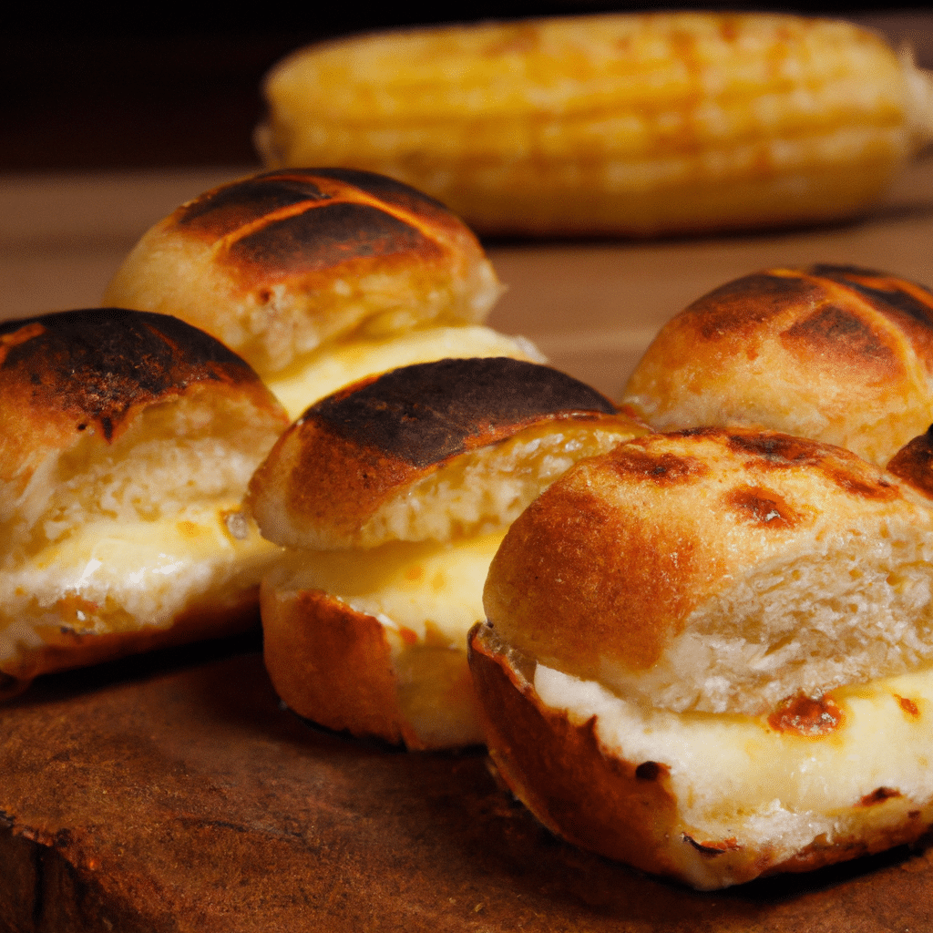 Pão de Milho com Queijo Coalho Grelhado