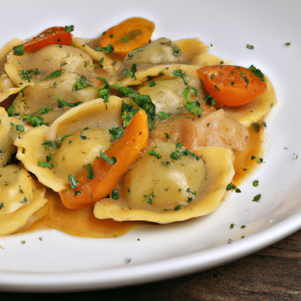 Tortellini de Abóbora com Molho de Ervas Frescas