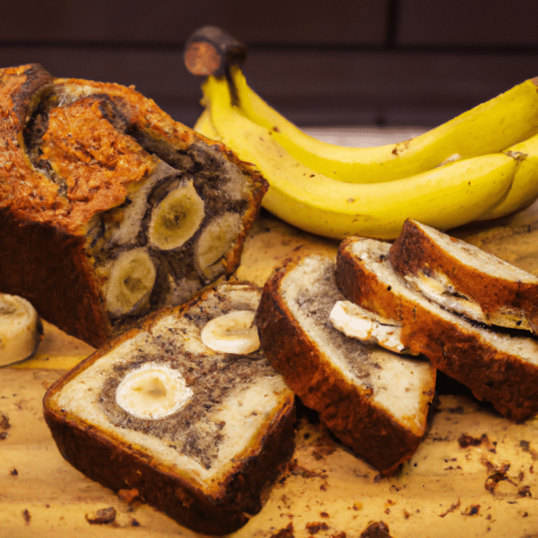 Pão de Aveia e Banana com Nozes Caramelizadas