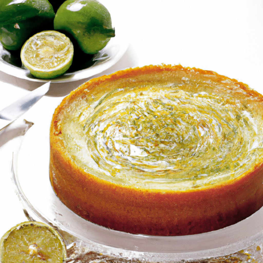 Torta de Limão com Crosta de Pistache