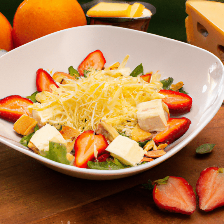 Imagem de Salada de Verão com Morangos, Queijo de Cabra e Amêndoas Crocantes