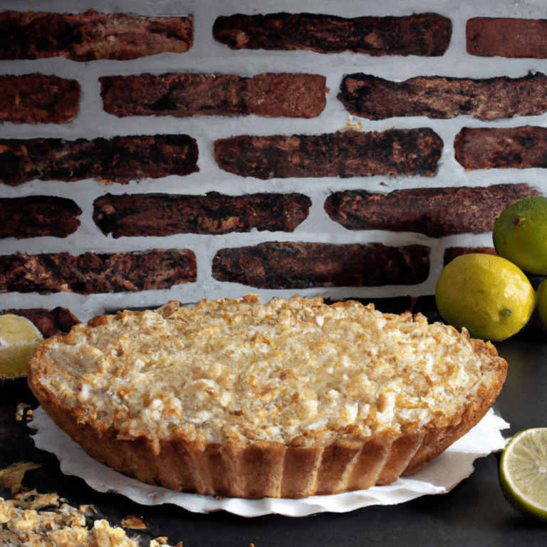 Imagem de Torta de Limão com Crosta de Amêndoas e Alecrim